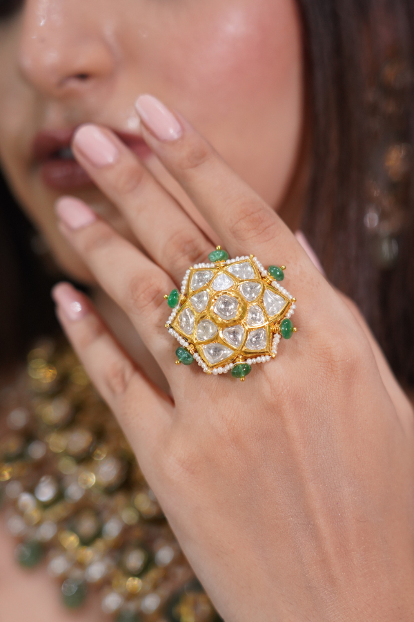 Polki Diamond Ring